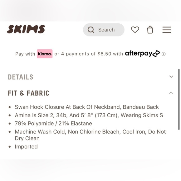 SKIMS FITS EVERYBODY CUT OUT HALTER DRESS | COCOA SMALL NWT - Picture 5 of 10